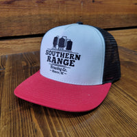 Black/White/Red Southern Range Snapback Hat